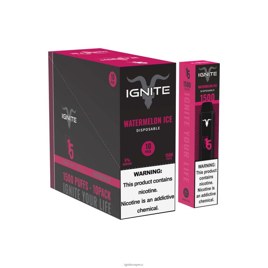 IGNITE V15 vape pero 10-balení melounový led IGNITE pod 5010 HD4BD106