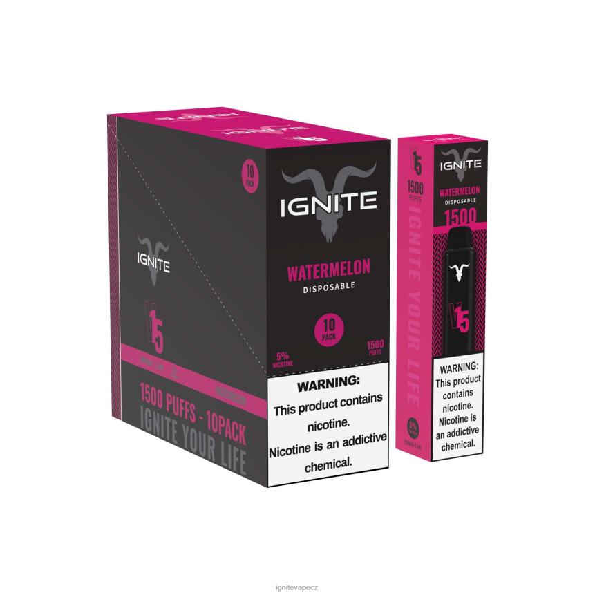 IGNITE V15 vape pero 10-balení melounový led IGNITE pod 5010 HD4BD106