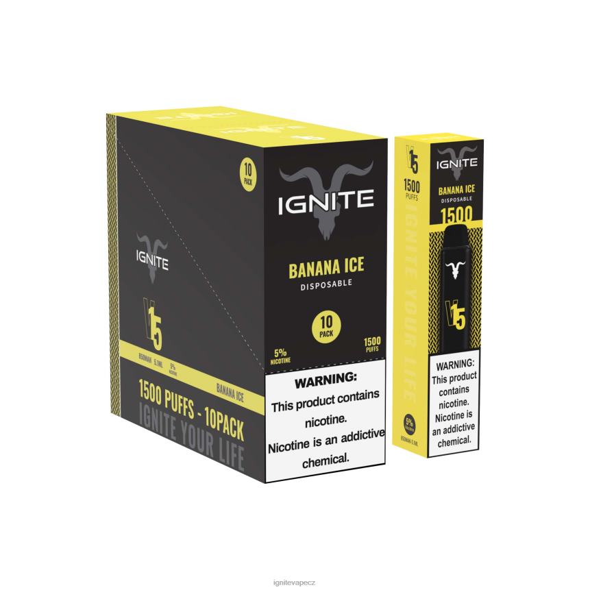 IGNITE V15 vape pero 10-balení zelené jablko broskev kiwi IGNITE vape CZ HD4BD101