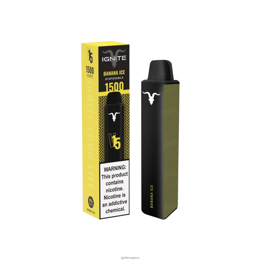 IGNITE V15 vape pero banánový led IGNITE vape praha HD4BD12