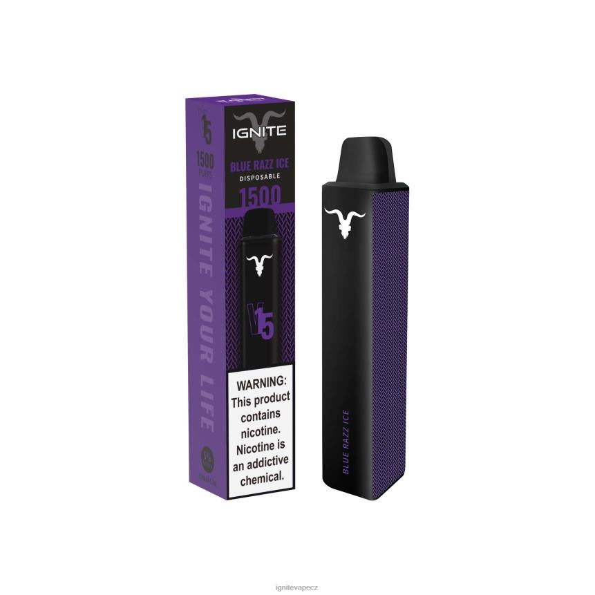IGNITE V15 vape pero modrý razz led IGNITE puff price HD4BD107