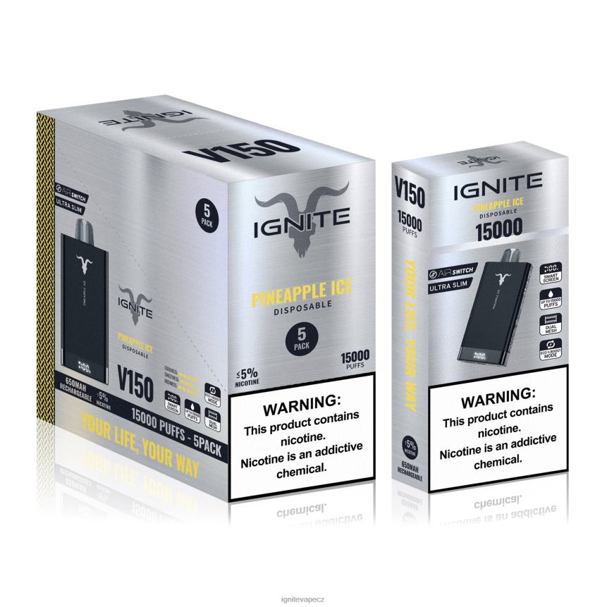 IGNITE V150 vape pero 5-balení ananasový led best IGNITE flavors HD4BD89