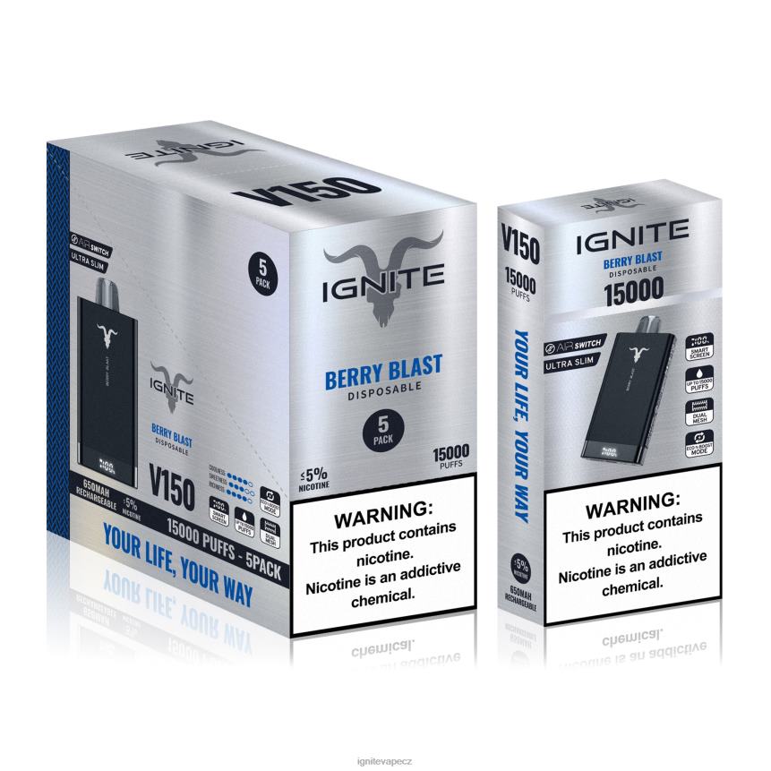 IGNITE V150 vape pero 5-balení bobule výbuch IGNITE tobacco outlet HD4BD10
