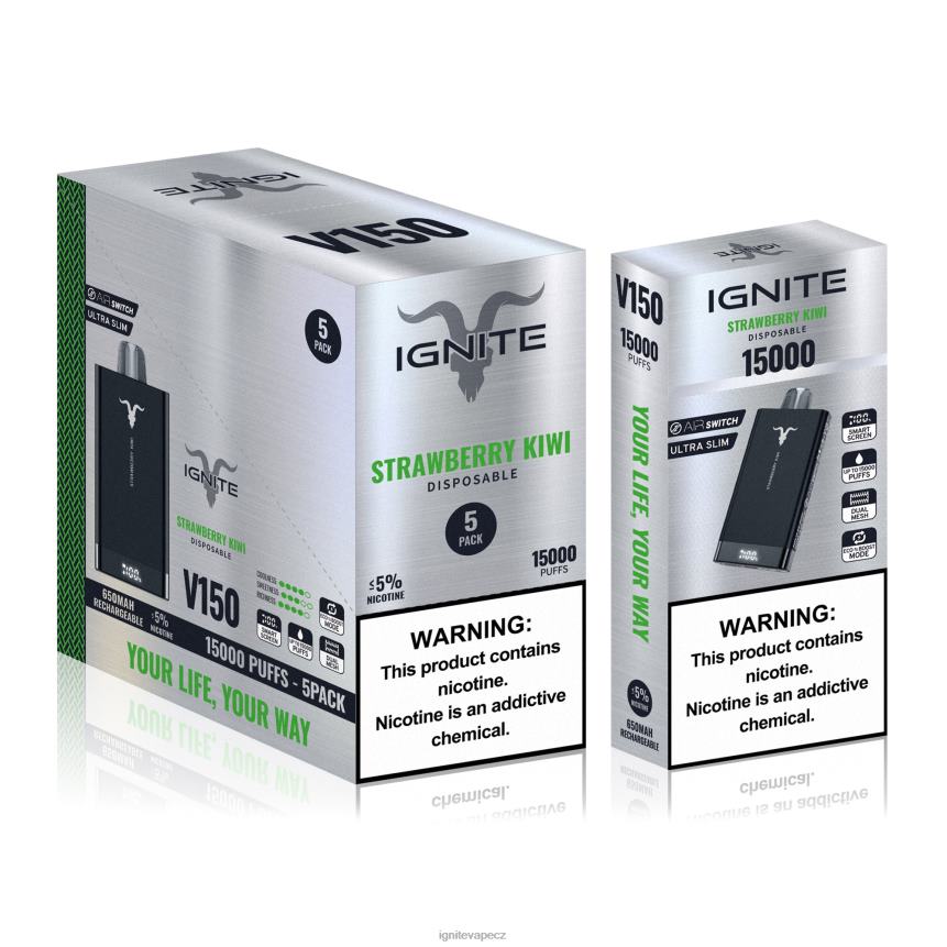 IGNITE V150 vape pero 5-balení jahodové kiwi IGNITE vape praha HD4BD92