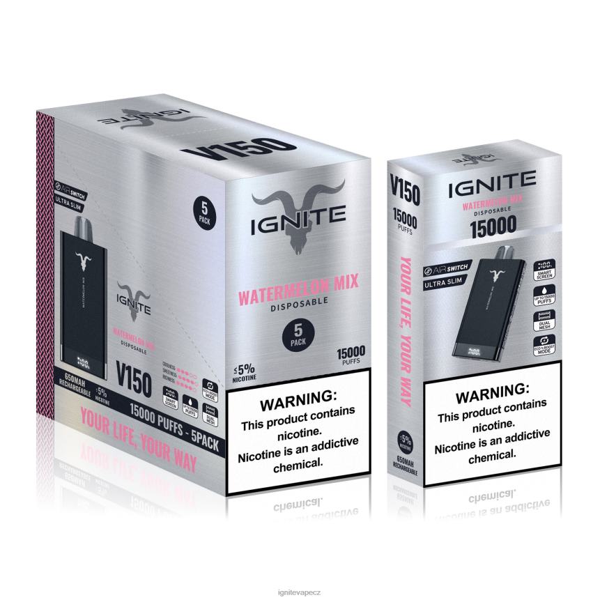 IGNITE V150 vape pero 5-balení směs vodního melounu IGNITE pods review HD4BD95
