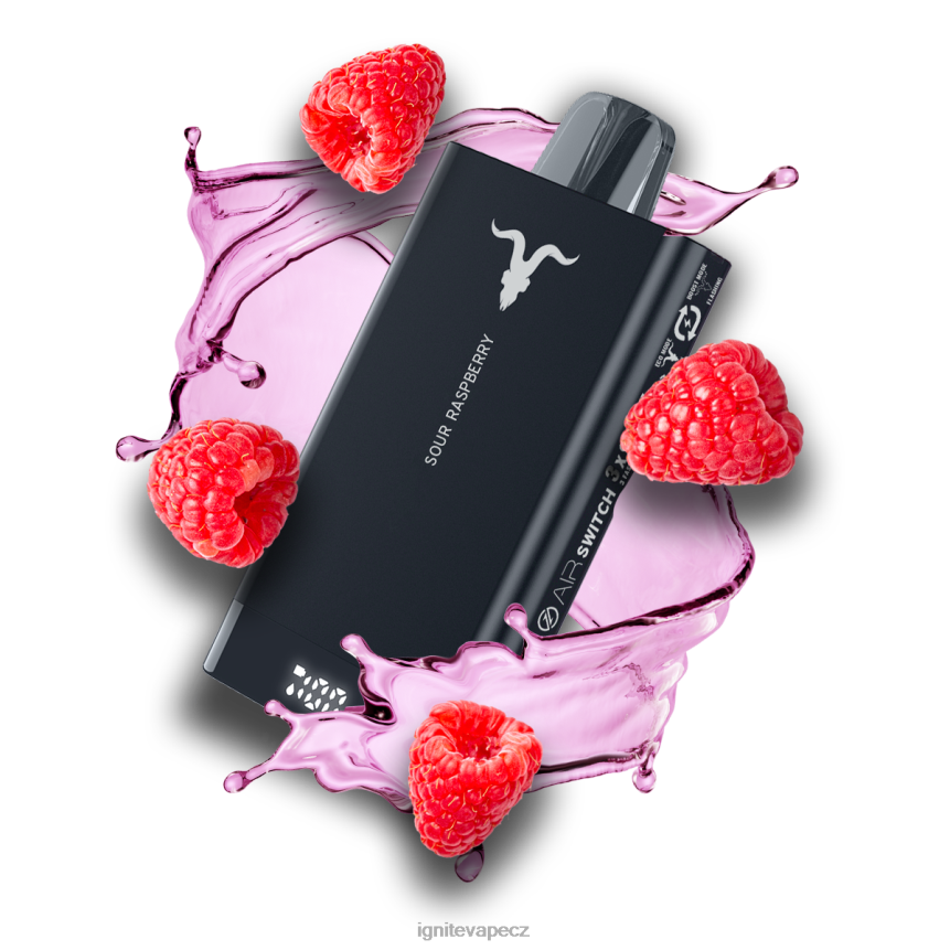 IGNITE V150 vape pero kyselá malina IGNITE pods review HD4BD75