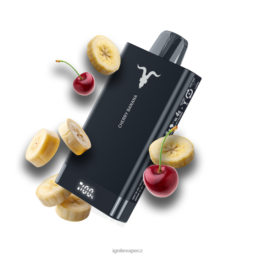 IGNITE V150 vape pero třešňový banán IGNITE disposable vape review HD4BD68