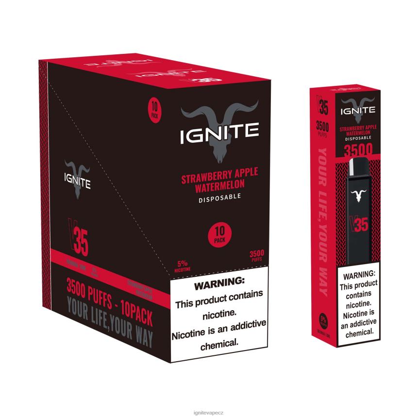 IGNITE V35 vape pero 10-balení banánový led IGNITE pod 5001 HD4BD16