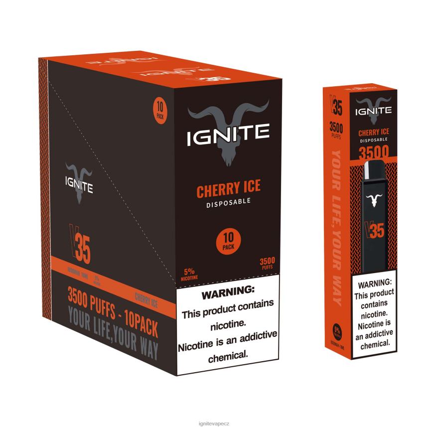 IGNITE V35 vape pero 10-balení banánový led IGNITE pod 5001 HD4BD16