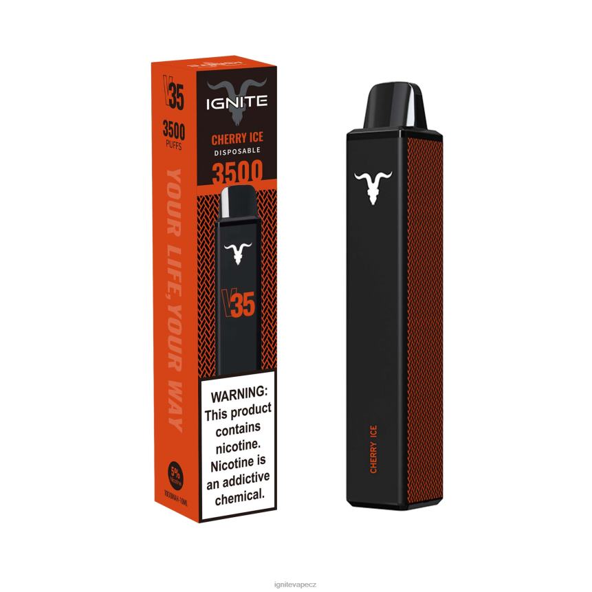 IGNITE V35 vape pero třešňový led IGNITE vape praha HD4BD132