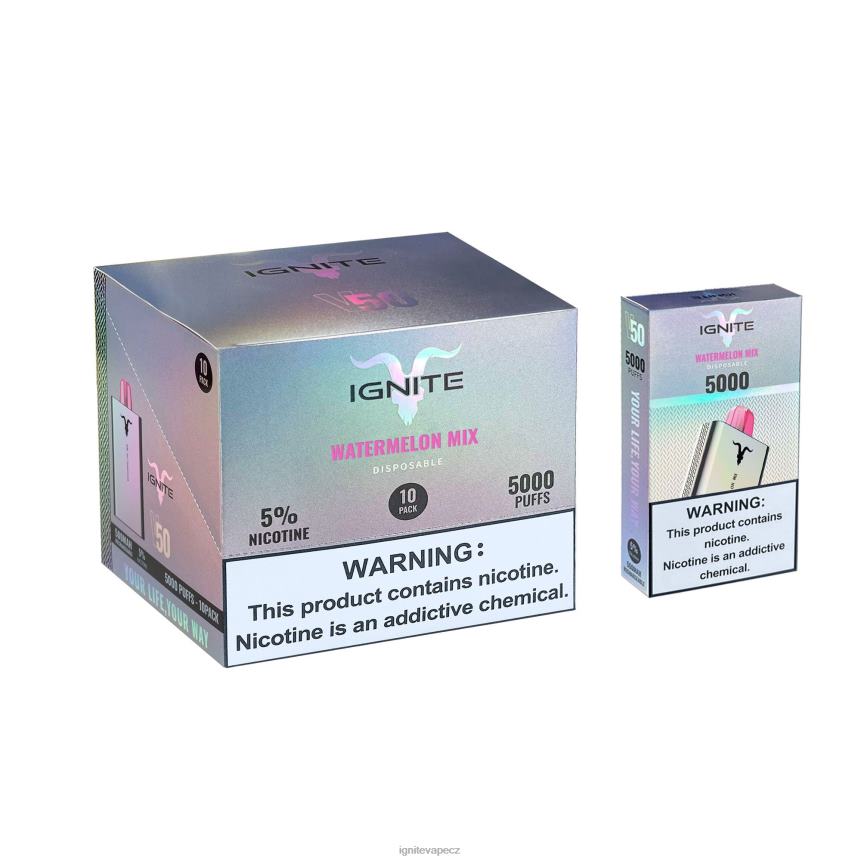 IGNITE V50 vape pero 10-balení směs vodního melounu IGNITE vape praha HD4BD152