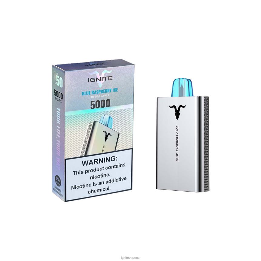 IGNITE V50 vape pero modrý malinový led IGNITE pod 5015 HD4BD156