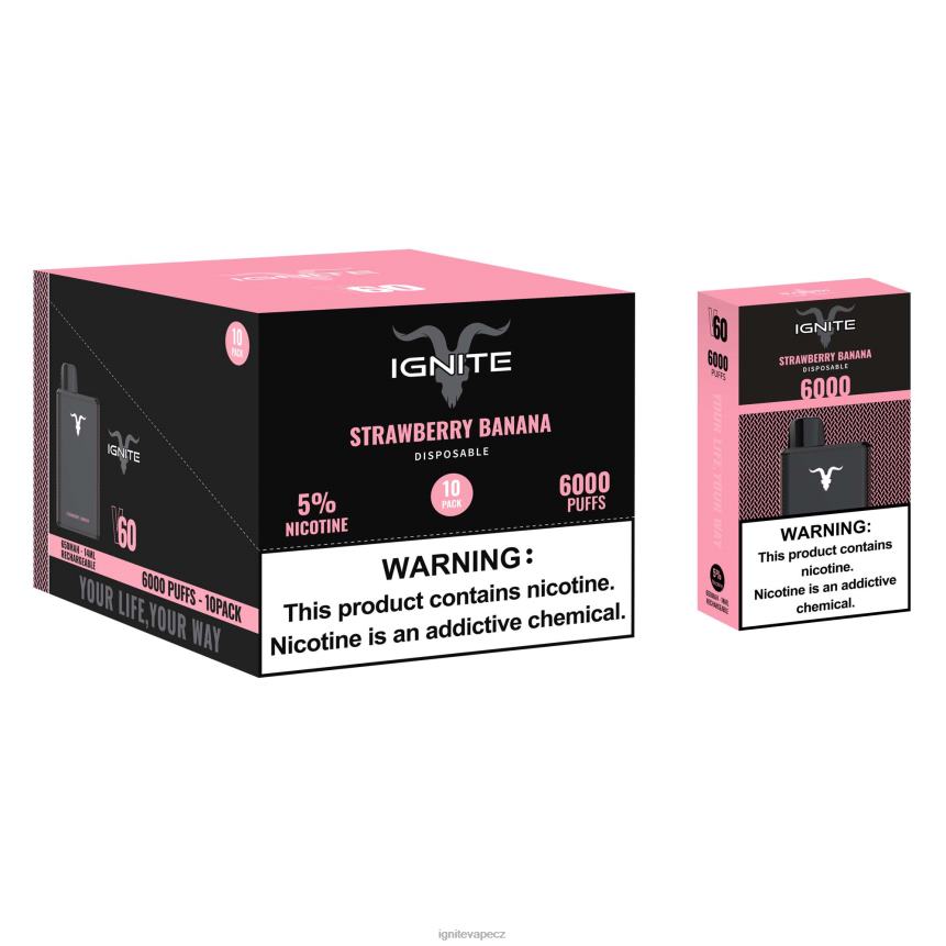 IGNITE V60 vape pero 10-balení ledová máta IGNITE tobacco outlet HD4BD20