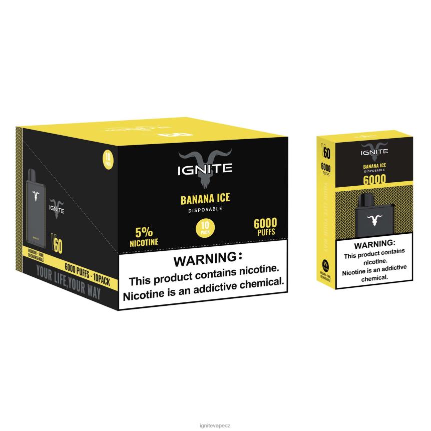 IGNITE V60 vape pero 10-balení modrý malinový led IGNITE pods review HD4BD15