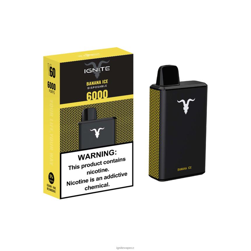IGNITE V60 vape pero banánový led IGNITE vape praha HD4BD2