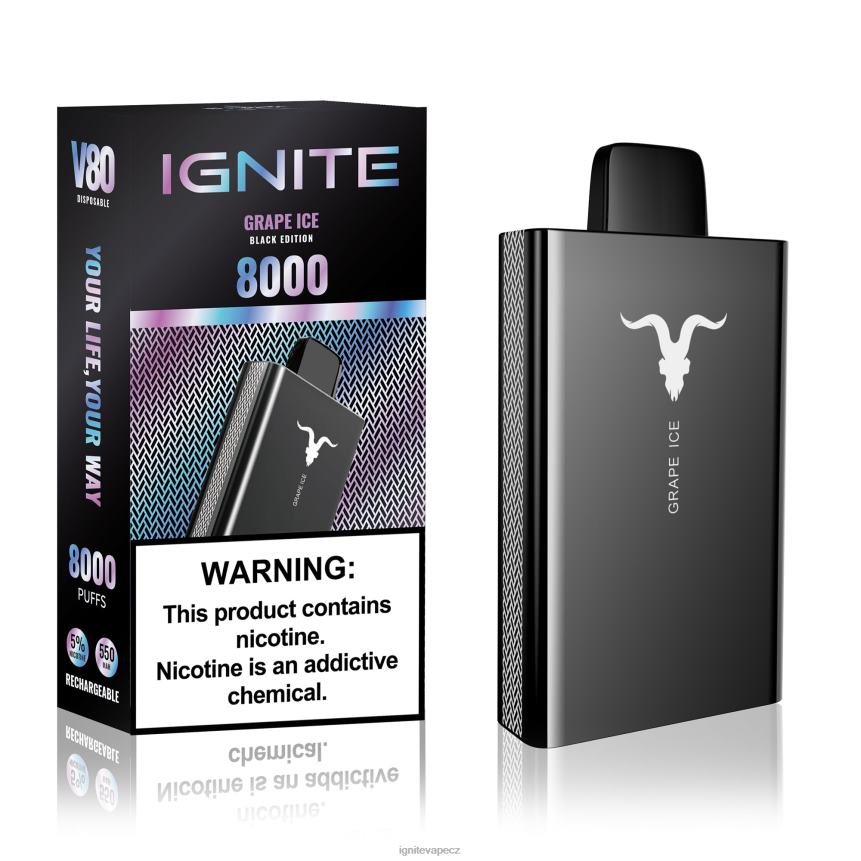 IGNITE V80 vape pero grapefruitová máta IGNITE pods review HD4BD45